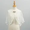 Encaje Europeo y Americano Flor de Rosa Novia Mujeres Primavera Verano Chal Vestido Cárdigan Delgado Boda Cubierta Nupcial Chal para Cubrir Piel Transfronterizo
