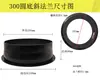 Sistema de Ar Fresco Plástico ABS Flange Junta Redonda Conector de Ventilador de Duto Adaptador de Flange Metálica para Ventilação
