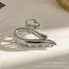 Pinza para el Cabello Grande de Metal Plateado para Cabello Grueso, Pinza de Garra Geométrica para el Cabello, Accesorio para el Cabello, Pinza de Tiburón Estilo Coreano