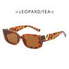 Nuevas gafas de sol europeas y americanas transfronterizas huecas v caja cuadradas tendencia moda retro blanco combinable callejero ins