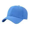 Boné de Baseball Impermeável Perfurado a Laser Respirável Secagem Rápida Logo Personalizado Hot Stamping Bordado Top Rígido Perfurado Boné de Baseball de Secagem Rápida