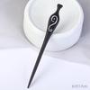 Nova Presilha de Cabelo de Sândalo Preto Estilo Chinês, Acessório de Cabelo Estilo Antigo, Presilha de Sândalo Roxo para o Dia a Dia, Presilha para Penteados Altos, Ornamento de Cabelo, Presilha