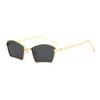 Gafas de Sol Retro de Metal con Montura Pequeña Nueva Europea y Americana para Mujer Gafas Anti-Uv Transfronterizas Moda PC Gafas de Sol Versátiles para Hombre