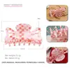 Grampo de Cabelo Estilo Japonês PVC Estampa de Leopardo Grande Grampo de Cabelo Simples Estilo Coreano Garra Fixadora de Cabelo Clipe Vertical Grampo de Cabelo para Adulto