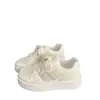 Zapatillas Blancas Transpirables de Malla con Suela Gruesa para Aumentar la Altura para Mujer, Nuevo Estilo Coreano Verano 2026 Lindos Dibujos Animados Casuales Zapatos Deportivos