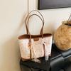 Bolso Grande de Marca Extranjera de Gama Alta para Mujer 2026 Nuevo Versátil Casual Bolso de Hombro Bolso Tote para Estudiante Universitario