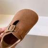 Zapatos para Niños, Zapatos Birkenstock de Cuero Genuino para Niños, Zapatos de Cuero para Niñas, Zapatos de Gorro para Bebé de Primavera y Otoño, Zapatos para Niños, Zapatos para Niños Pequeños y Medianos