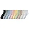 Calcetines Blancos para Mujer, Calcetines Cortos para Combinar con Zapatillas de Entrenamiento Alemanas, Calcetines de Algodón Puro para Primavera y Otoño, de Tubo Corto, Sin Costuras, para Maternidad, Estilo Delgado de Verano, de Tubo Corto