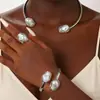 Nuevo Set de Joyería de Perlas Irregulares Barrocas de Comercio Exterior Transfronterizo Europeo y Americano para Mujer, Estilo Francés de Alta Gama Lujo Ligero al por Mayor