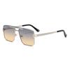 2317 Gafas de Sol Metálicas de Marco Grande de Doble Puente Gafas de Sol Comercio Electrónico Transfronterizo Exportación Amazon Uv400 Tendencia de Moda