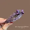 Acessório de Cabelo de Alta Qualidade Estilo Japonês-Coreano, Peludo Roxo, Presilha de Cabelo para Franja e Cabelo Lateral, Presilha de Cabelo de Alta Qualidade para Mulheres