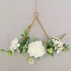 Atacado de fábrica Guirlanda decorativa pendente estilo Nórdico de metal para restaurante Casa decoração criativa suave pendurada na parede artesanato floral