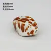 Atacado Transfronteiriço Cerâmica Grande Quatro Botões Contas, Série Esmaltada Acessórios para Joias DIY, Materiais Auxiliares, Contas, Mudanças Coloridas de Forno