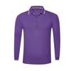 Compra grupal al por mayor bordado logo impresión imagen alta cuenta CVC color perla borde cuello amarillo manga larga solapa camisa polo publicidad
