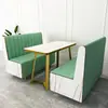 Celebridade da Internet Loja de Chá com Leite e Sobremesas Cadeira de Jantar Estilo Ins Assento de Parede para Restaurante Combinação de Mesa e Cadeira para Restaurante de Hambúrgueres Café