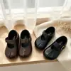Colección Otoño 2026: Elegantes Zapatos de Princesa Retro para Niñas Pequeñas, Estilo Coreano, Versátiles y Elegantes Zapatos Individuales de Cuero para Niñas