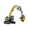 Excavadora Integrada con Sierra de Accionamiento Hidráulico y Pinza para Tala Eficiente, Corte Simultáneo y Limpieza de Jardines; Una Herramienta Potente para Cortar Árboles
