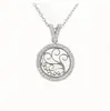 Nueva Cadena Clavicular con Colgante Hueco del Zodiaco de Acero Inoxidable Joyería de Moda para Mujer con Colgante de Patrón Zodiacal