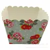 Herramientas para hornear cuadradas alta temperatura empaque para hornear cupcakes taza para muffins taza de papel con impresión fresca