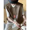Chaleco de cuero PU para mujer, nuevo estilo otoño 2026, sin mangas, casual, elegante, versátil, chaqueta corta