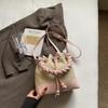 Bolsa Pequena de Mão de Alta Qualidade Transfronteiriça para Mulheres 2026 Nova Moda Bolsa de Palha Bolsa Saco de Balde Bolsa Transversal para o Verão