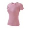 Nuevas Camisetas Deportivas de Manga Corta para Primavera y Verano, Ropa de Yoga Moderna y Casual, Ropa de Fitness Transpirable Ajustada de Secado Rápido para Correr para Mujer