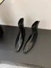 Botas estilo Martin com textura de pele de ovelha, bico quadrado, nova coleção de outono feminina, estilo retrô com salto oculto, botas de couro macio estilo britânico