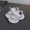 Talla 23-28 Zapatos Deportivos de Malla para Niños con Diseño Hueco, Tenis Ligeros para Niños Pequeños, Zapatos de Malla para Bebé 5888