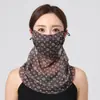 Máscara de Proteção Solar de Verão para Mulheres, Proteção de Pescoço Anti-UV Cobertura Facial Integrada, Fina e Respirável, Lenço Véu com Alça para Orelhas, Multifuncional