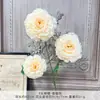 Flores Artificiais de Carpa de 3 Cabeças, Flores Artificiais de Seda, Arranjos de Flores de Plástico, Decorações para Salão de Casamento, Decorações para Sala de Estar