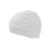 Gorro de natación al por mayor moda Corea del Sur gorro de natación plisado cómodo talla grande especial para aguas termales cabello largo gorro de tela con protección para los oídos