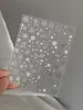 Pegatinas para Uñas con Estampado en Caliente Plateadas de Copo de Nieve Coloridas Flash con Adhesivo Calcomanías para Uñas Accesorios de la Serie Navideña Venta al por Mayor