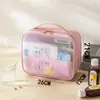 Bolsa de Remédios Portátil Bolsa Pequena de Viagem Estojo Remédio para Levar Kit de Primeiros Socorros Portátil Armazenamento para Viagem de Negócios em Casa Bolsa de Remédios para Exterior