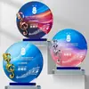 Trofeo de Cristal Creativo Hecho a Medida para Concurso de Canto Infantil en el Campus Trofeo Conmemorativo de Nota Musical de Resina para los Diez Mejores Cantantes