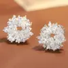 Pendientes de Perla de Girasol de Lujo de Gama Alta para Mujer, Diseño Floral, Nuevos Populares de Nicho 2026 Accesorios de Oreja de Verano