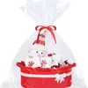 Cesta de Presente de Natal com Cesta de Armazenamento de Corda de Algodão, Sacola de Presente Cesta de Doces, Cesta de Armazenamento de Natal, Cesta de Presente