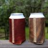 Capa de garrafa de cerveja de couro PU criativa transfronteiriça dobrável lata de bebida de cerveja cola capa de couro logotipo imprimível