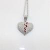 Colgantes de Pareja con Forma de Corazón de Estilo Europeo y Americano, Collares Hip-Hop Exagerados Modernos y Únicos