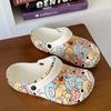 Zapatos con agujeros para mujer, Cuatro Estaciones para interior y exterior, lindos, para estudiantes, puntera cerrada, suela suave, doble uso, suela gruesa, sandalias antideslizantes para exteriores para mujer