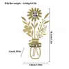 Portavelas Plegable de Hierro Acrílico Innovador Vela de Aromaterapia Muy Recomendado Pared de Flores Colgante Nuevo Producto Transfronterizo