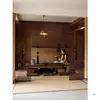 Persianas de Bambu Personalizadas, Rolos, Cortinas de Janela, Protetor Solar, Bloqueio de Luz, Divisória de Varanda, Sala de Chá, Sala de Estudo, Hotel, Pousada, Cortinas de Bambu, Não Requer Furação
