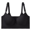 Ropa interior sin costuras brillante de talla grande transfronteriza para mujer, colección de pecho push up, sujetador ajustable anticaída, sujetador de 8 pechos