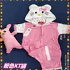 Camisa de Algodão de Verão Desenho Animado Pikachu Stitch Infantil para Ar Condicionado Roupas Caseiras Masculinas e Femininas Macacão de Manga Curta Dinossauro Panda