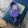 Atacado de fábrica pode colar logo de gota fivela de puxar fácil cor sólida chaveiro de mochila macaron corda de aço exterior puxador fácil