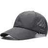 Gorra de Verano Ligera Transpirable de Secado Rápido Gorra de Béisbol con Malla para Correr Deportes Gorra con Visera Casual de Pesca Sombrero de Protección Solar para Hombres