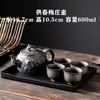 Tetera de Arena Púrpura Flor de Ciruelo Tetera Grande Gran Capacidad Semi-hecha a Mano Tetera Individual Juego de Té Cerámico para el Hogar Taza de Té Traje
