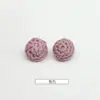 Botones de Hilo de Ganchillo Hechos a Mano Multicolor al por Mayor para Suéteres, Tejidos y Chaquetas Estilo Chanel Botones Decorativos