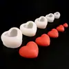 Molde para Velas con Forma de Corazón para el Día de San Valentín Adorno de Yeso 3D con Forma de Corazón Vela con Forma de Corazón Molde de Silicona para Fondant y Horneado