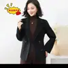 Nuevo Abrigo de Lana con Solapa Ajustado para Mujer Otoño Invierno Lujo Ligero Sensación de Alta Gama Abrigo Corto de Lana Venta al por Mayor Transfronteriza