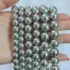 Contas soltas coloridas de alta qualidade com imitação de pérola de cristal Swarovski, com furos retos, contas redondas para acessórios de joias DIY feitos à mão, transfronteiriças